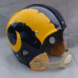 Details about   Los Angeles Rams 1949 Throwback Helmet Side Decals Set..RARE Gold with Knotch 