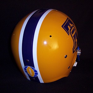 1975 WFL Philadelphia Bell Suspension Football Helmet  