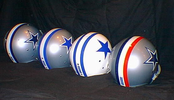 red stripe dallas cowboys helmet